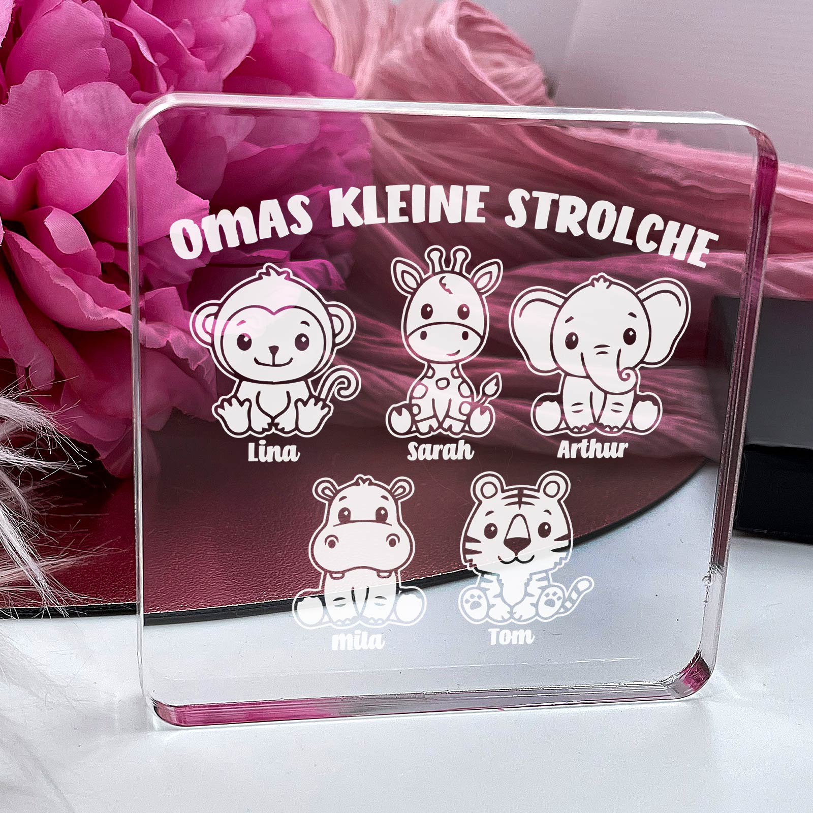 Kleine Strolche auf Plexiglas