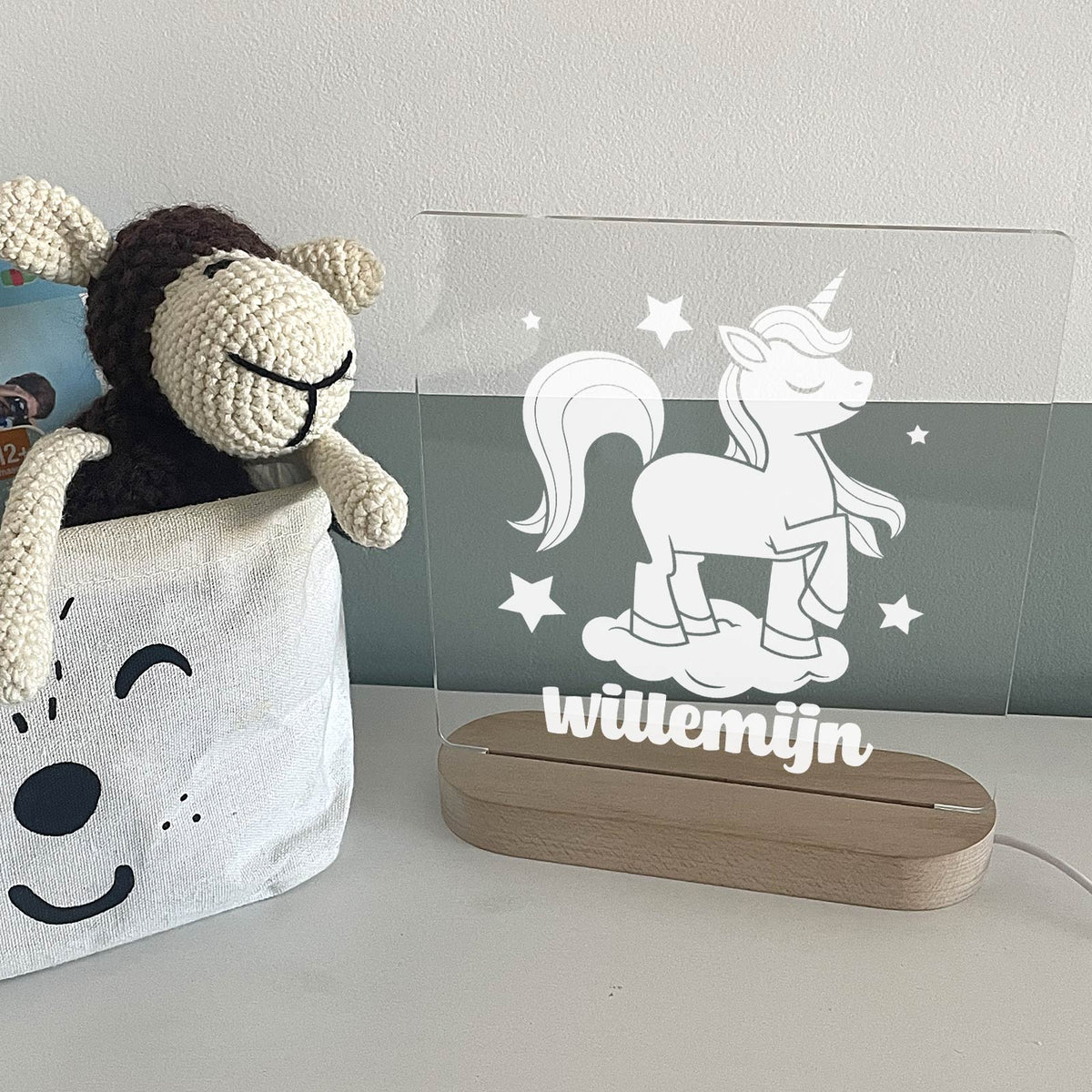 Einhorn Nachtlampe mit Namen