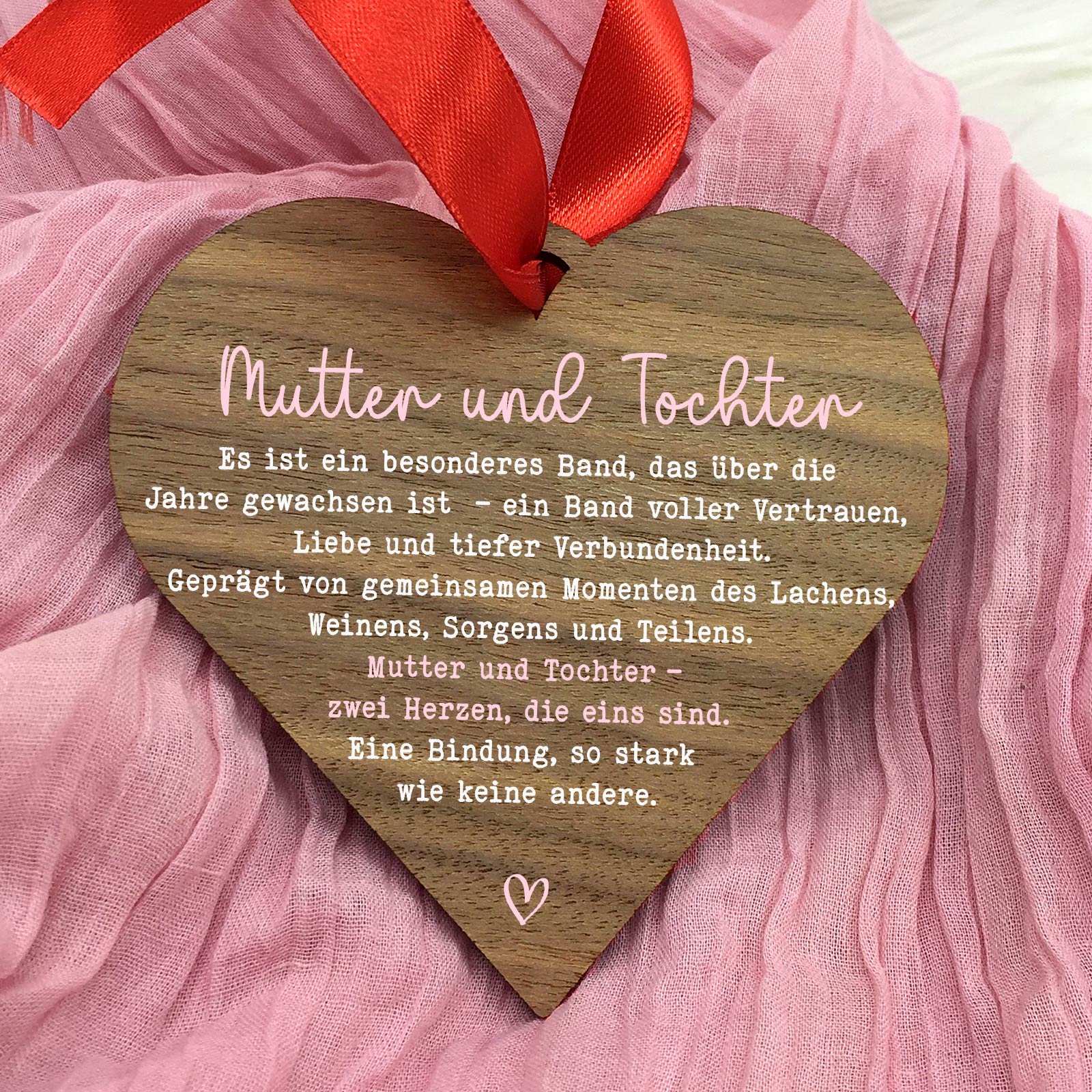 Mutter und Tochter – Walnussherz