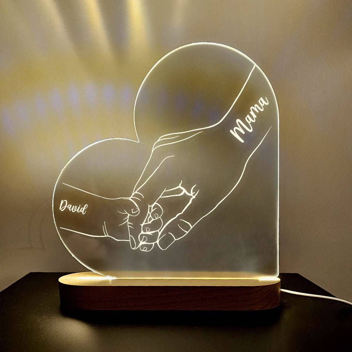 Familienhände Led-Lampe
