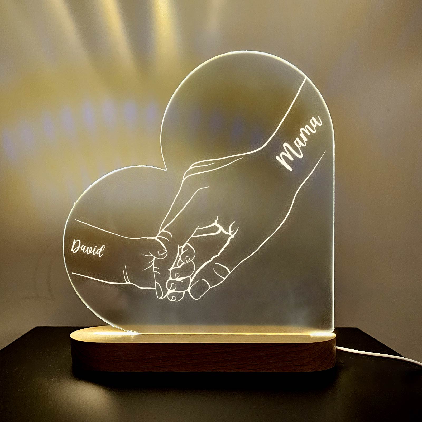 Familienhände Led-Lampe