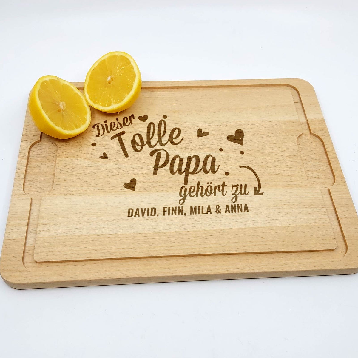 Schneidebrett „Dieser tolle Papa / Opa gehört zu …“