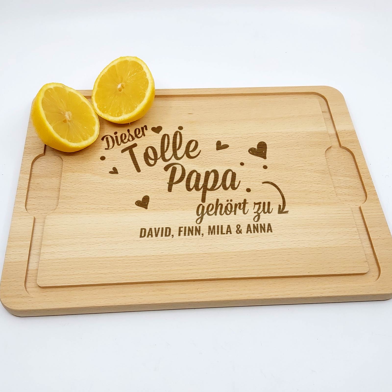 Schneidebrett „Dieser tolle Papa / Opa gehört zu …“
