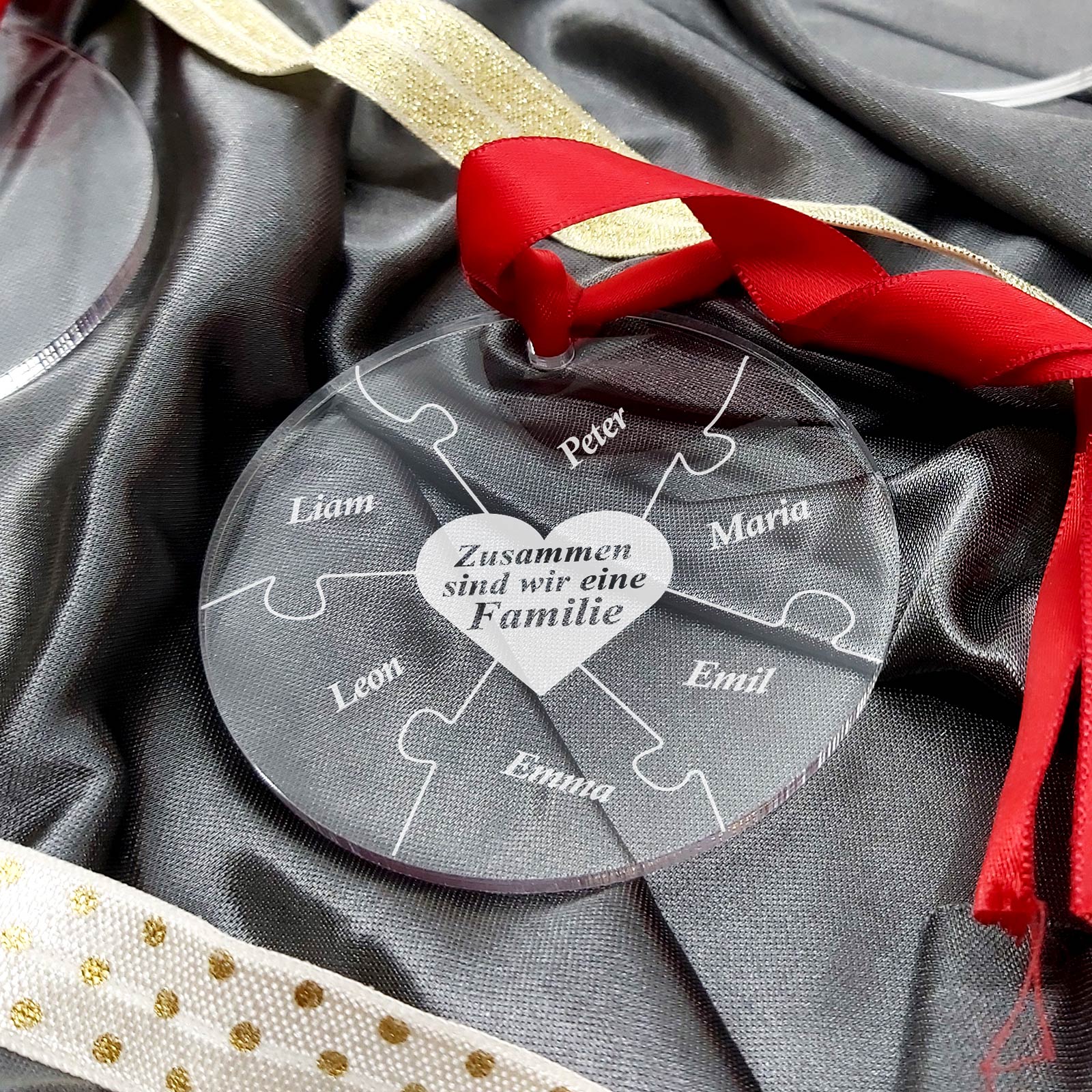 Familienpuzzle - Weihnachtsdeko