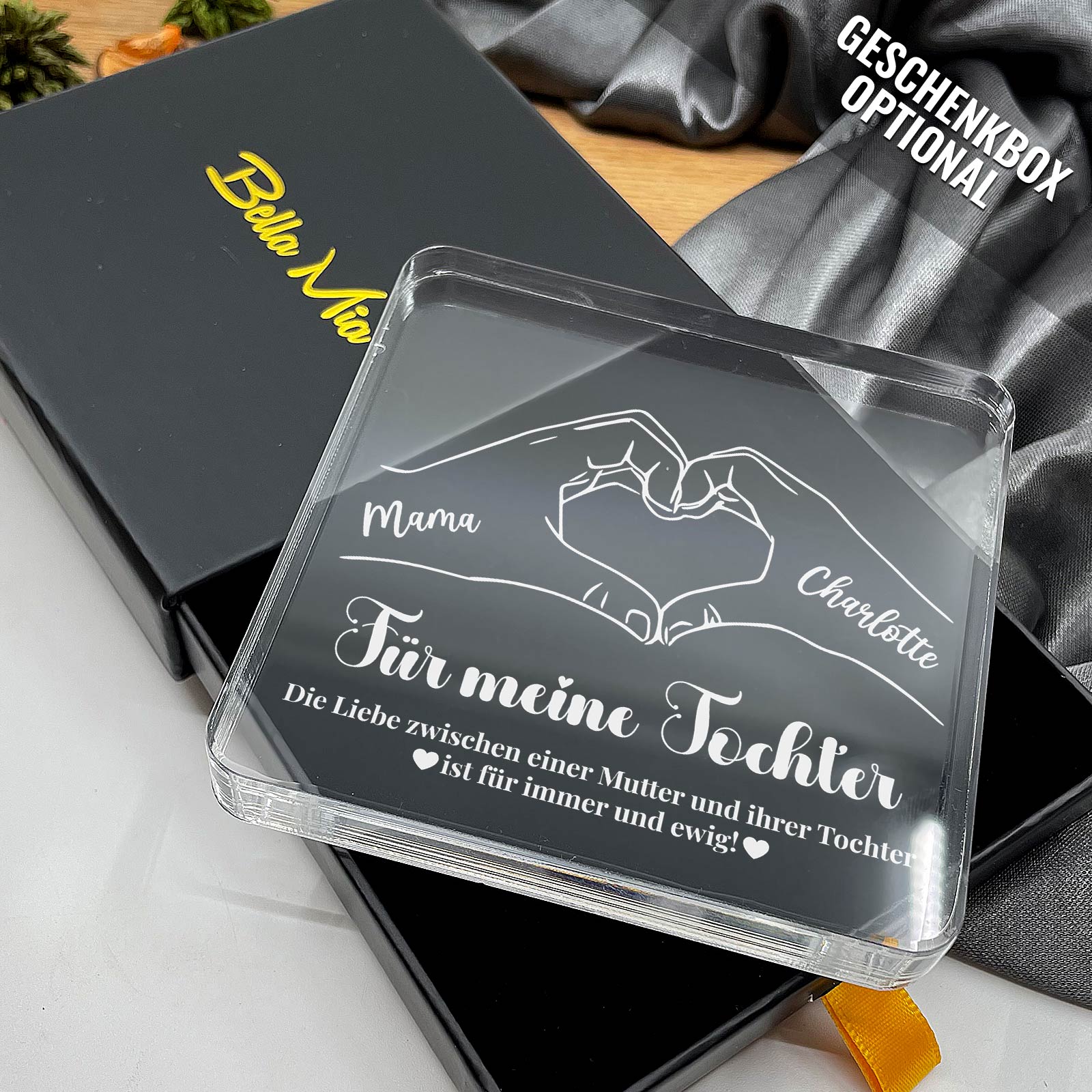Mutter und Tochter – Plexiglasplakette