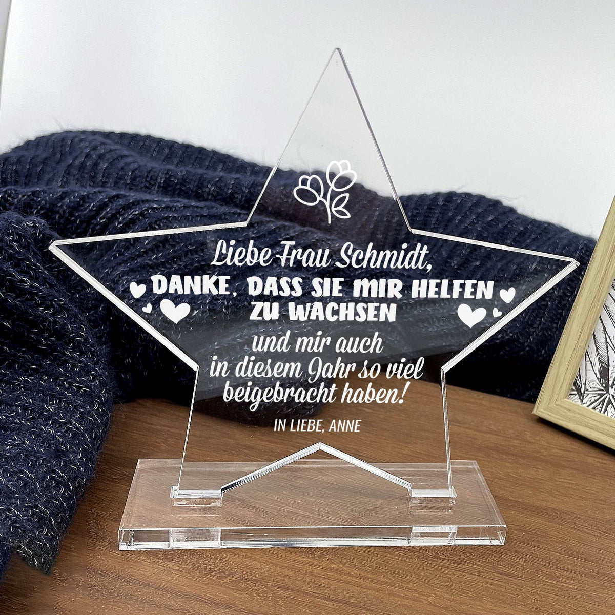 Danke, dass Sie mir beim Wachsen helfen – Stern-Auszeichnung!