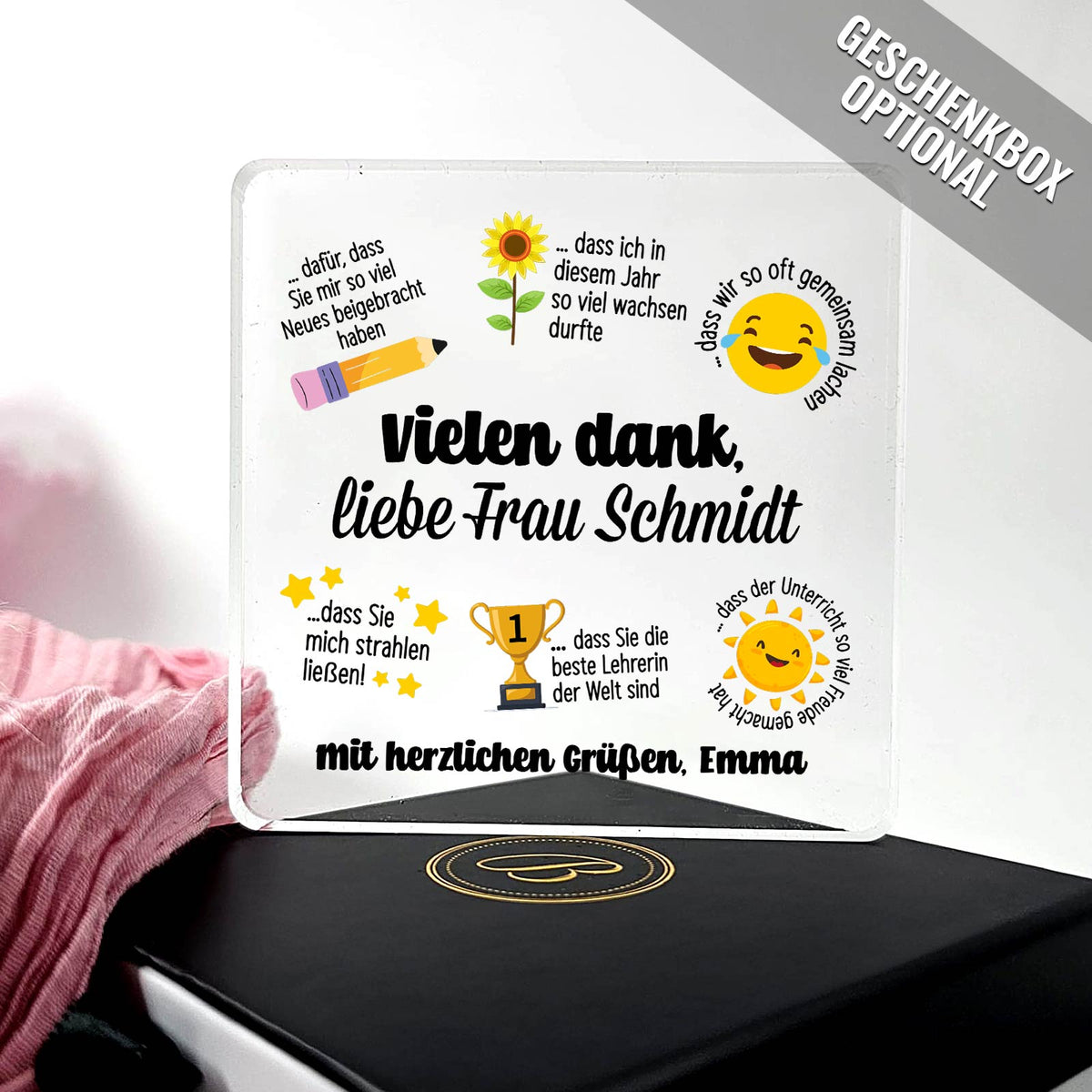 Vielen Dank für alles – Geschenkidee für Lehrerabschied