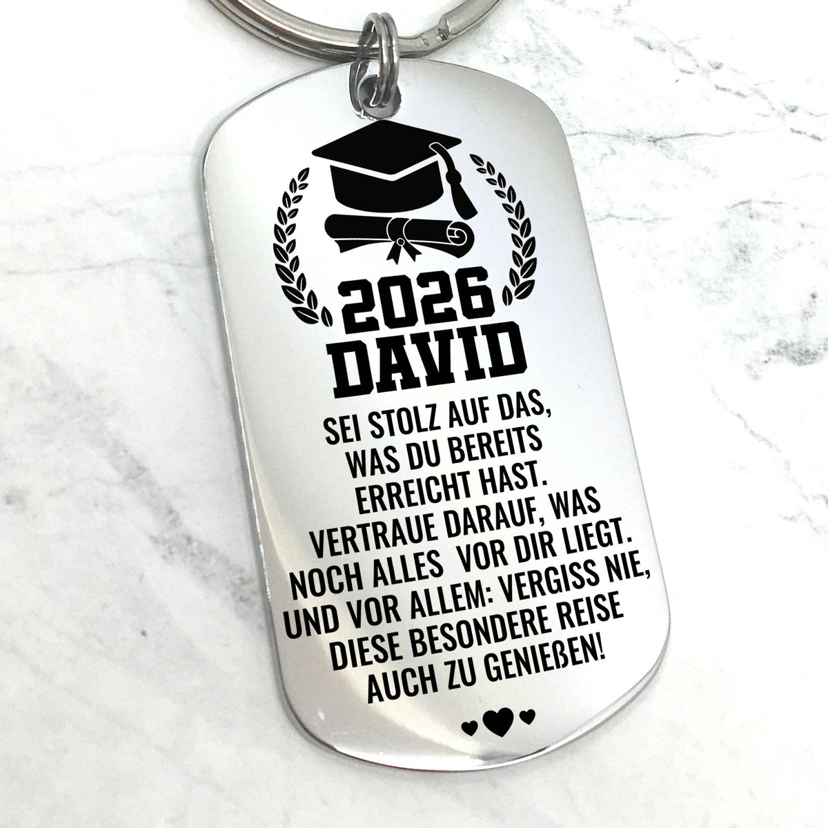 Bestanden und stolz darauf! – Schlüsselanhänger