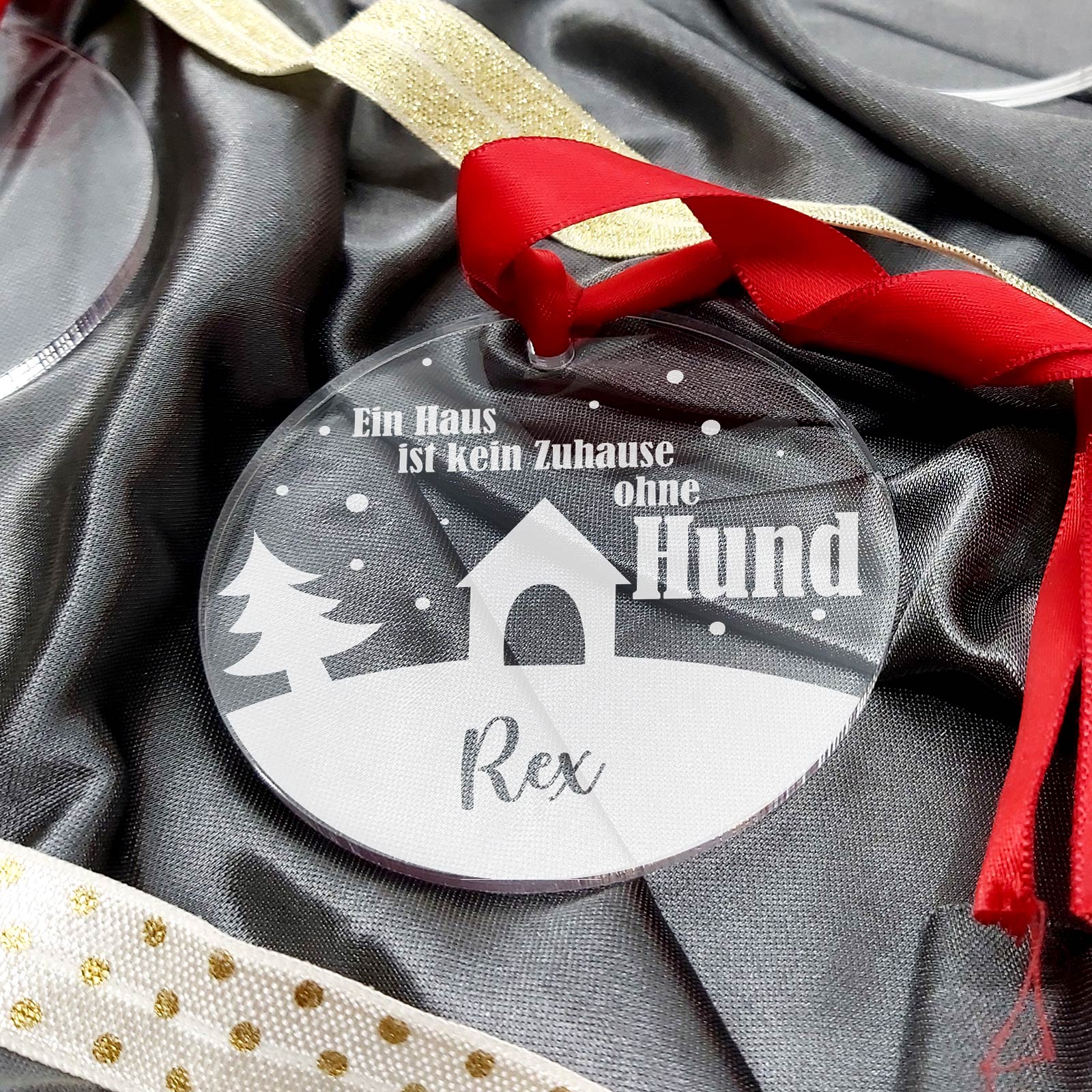 Kein Zuhause ohne Hund - Weihnachtsdeko