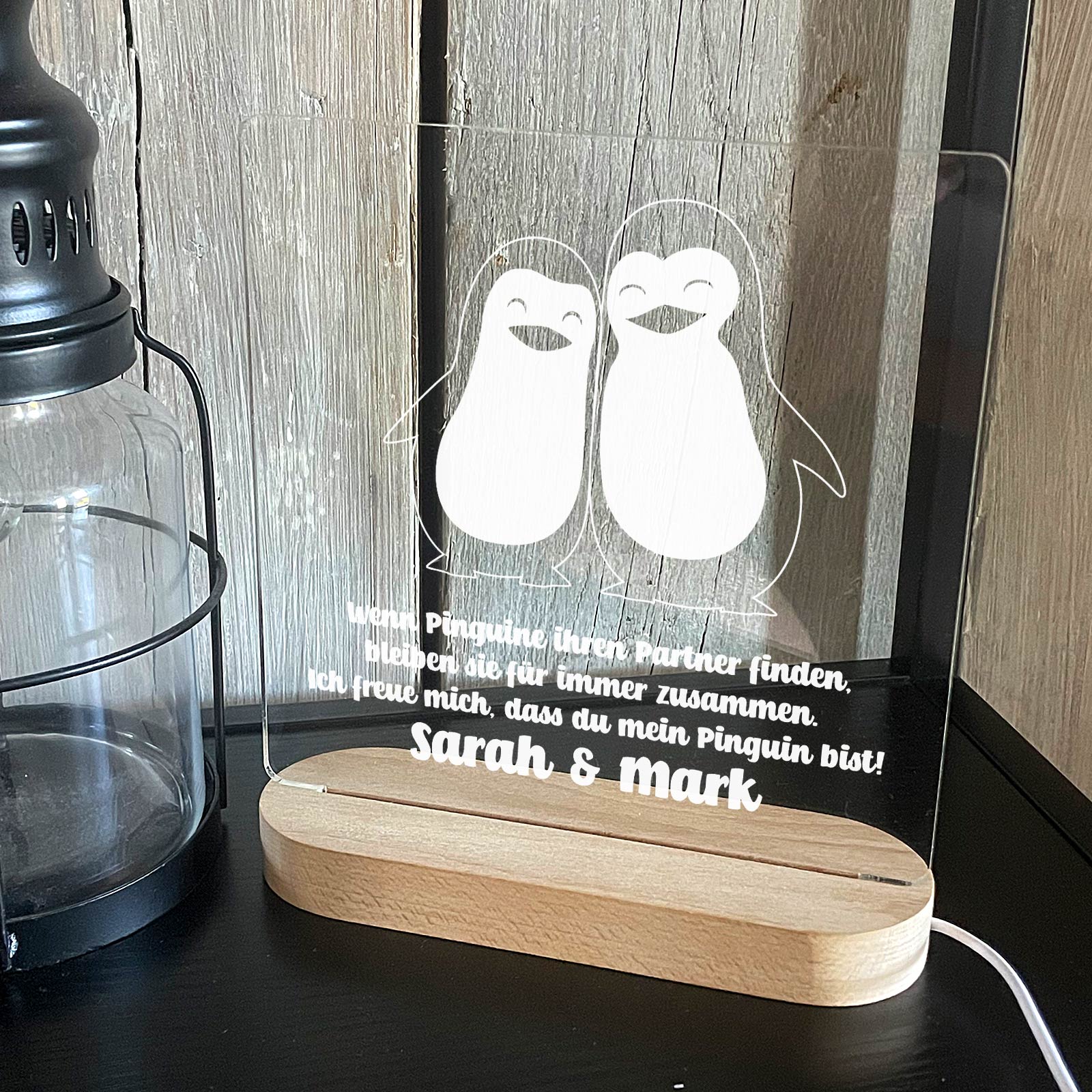 Pinguin paar - LED-lampe