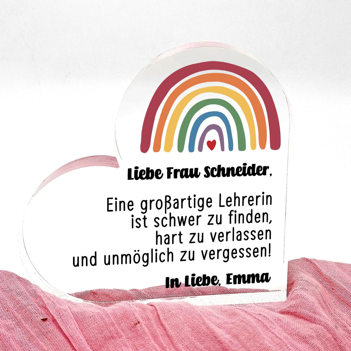 Unmöglich zu vergessen! -  Plexiglasherz