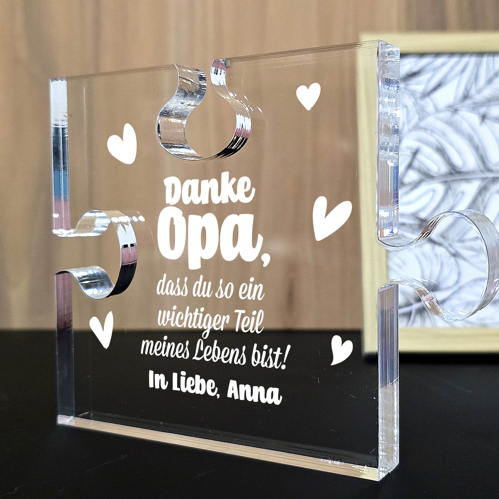 Wichtiger Teil meines Lebens - Plexiglas-Puzzle Teil