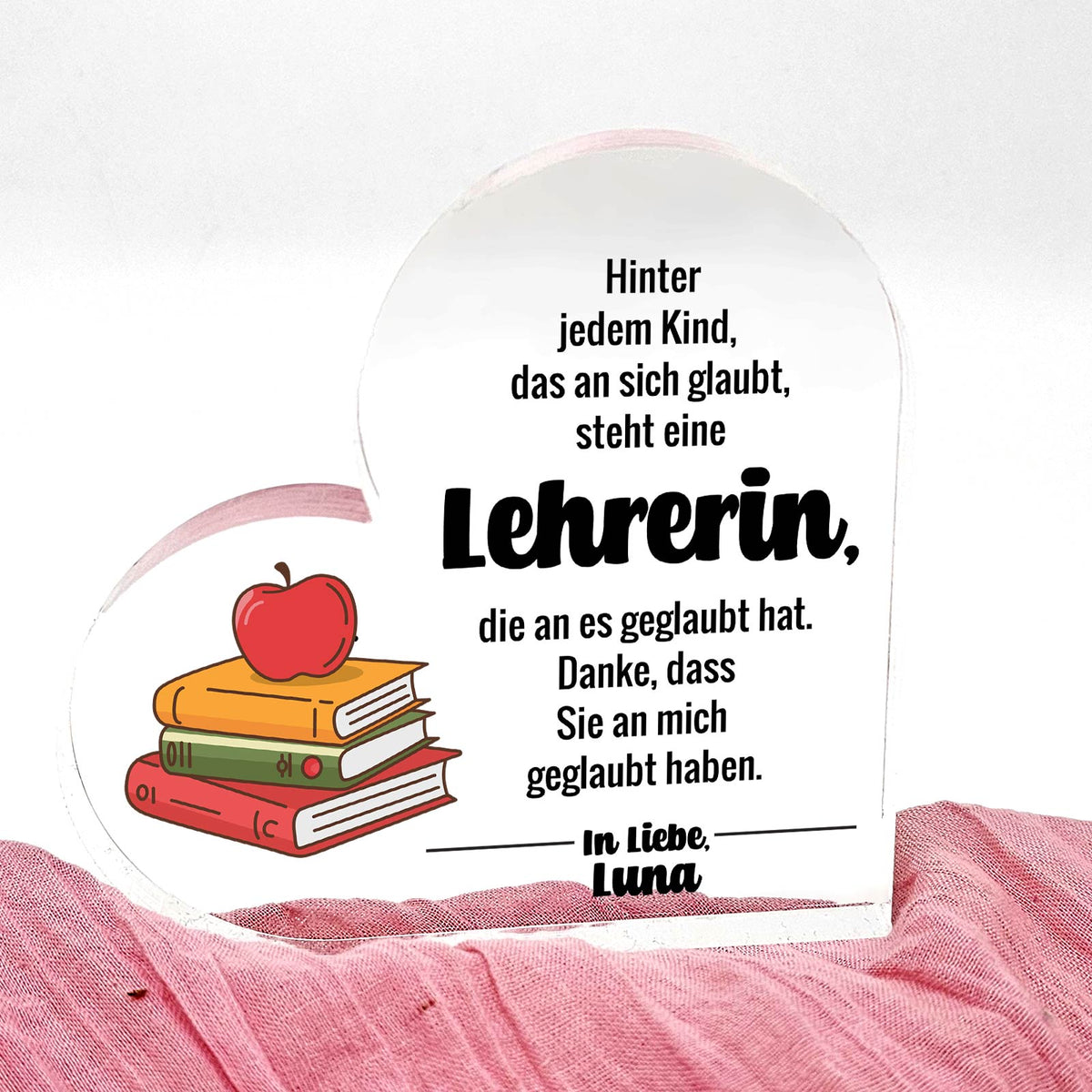 Hinter jedem Kind – Herz Geschenk für Erzieherinnen