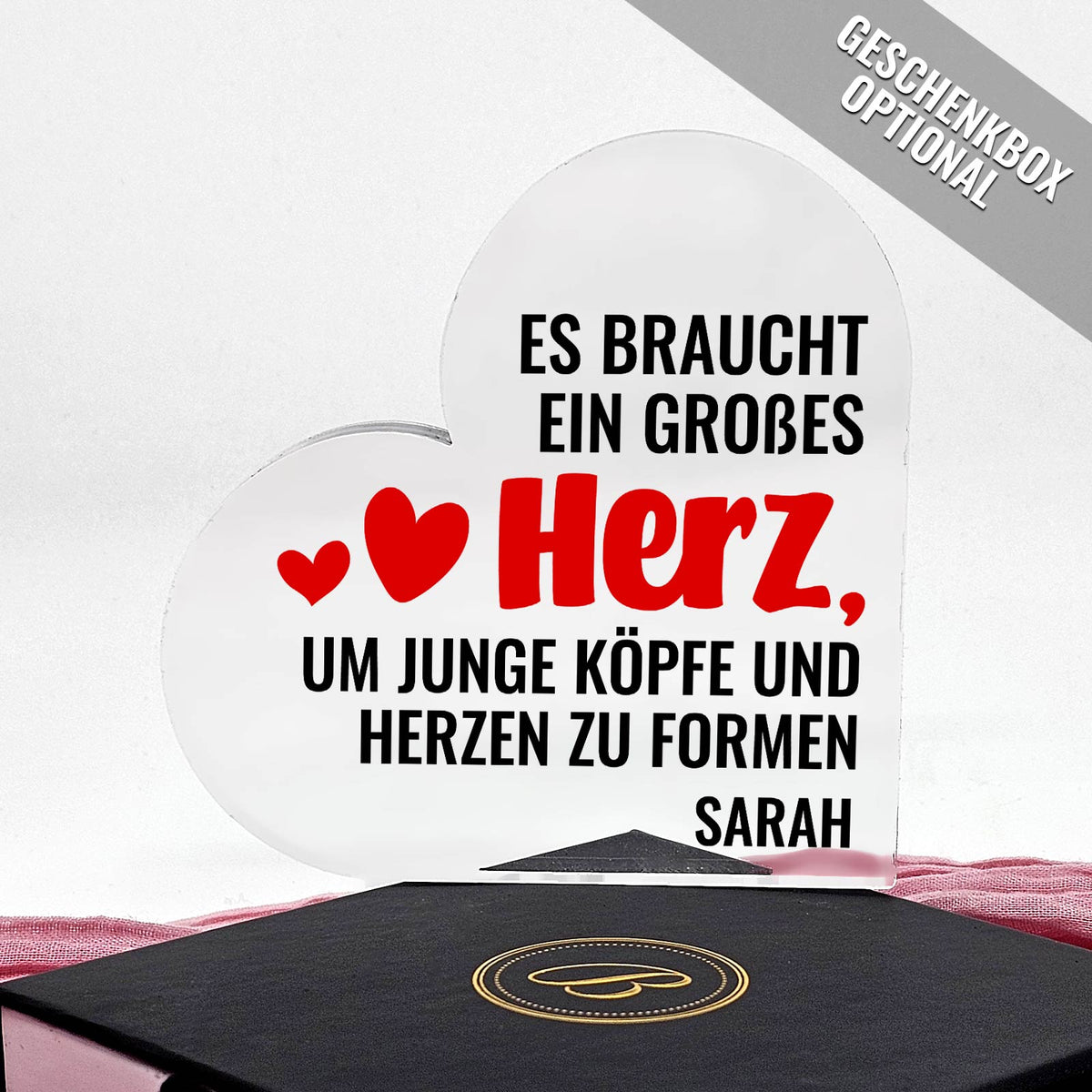 Ein großes Herz – Geschenk zum Abschied für Lehrerinnen und Erzieherinnen