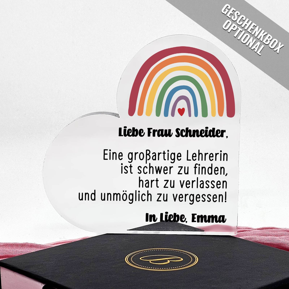 Unmöglich zu vergessen! -  Plexiglasherz