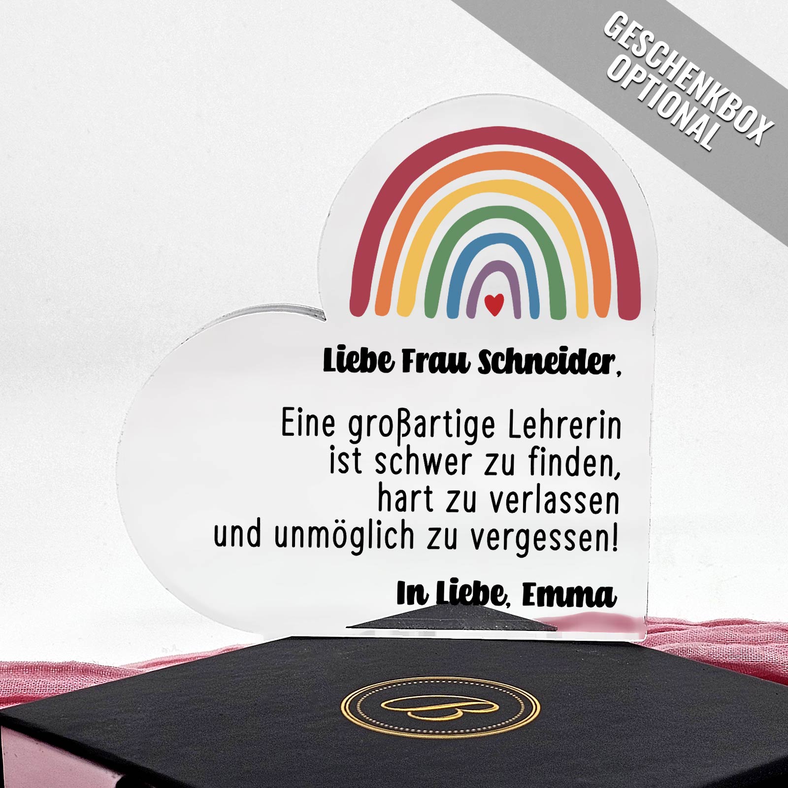 Unmöglich zu vergessen! -  Plexiglasherz