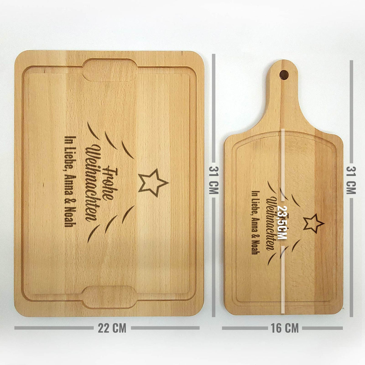 Frohe Weinachten - Schneidebrett