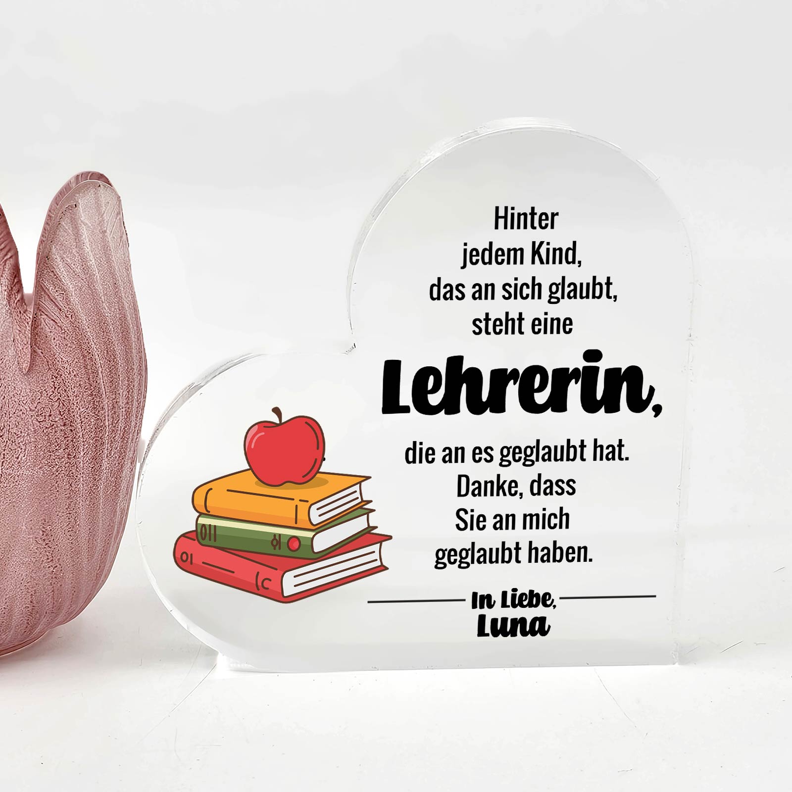 Hinter jedem Kind – Herz Geschenk für Erzieherinnen