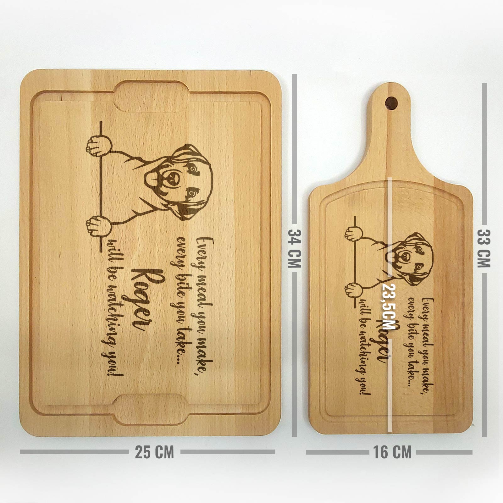 Will be Watching You – Hunde – Schneidebrett