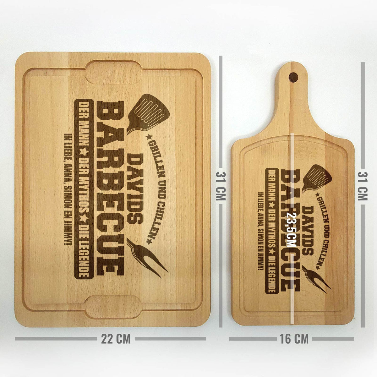 Grillen mit einer Legende - Schneidebrett