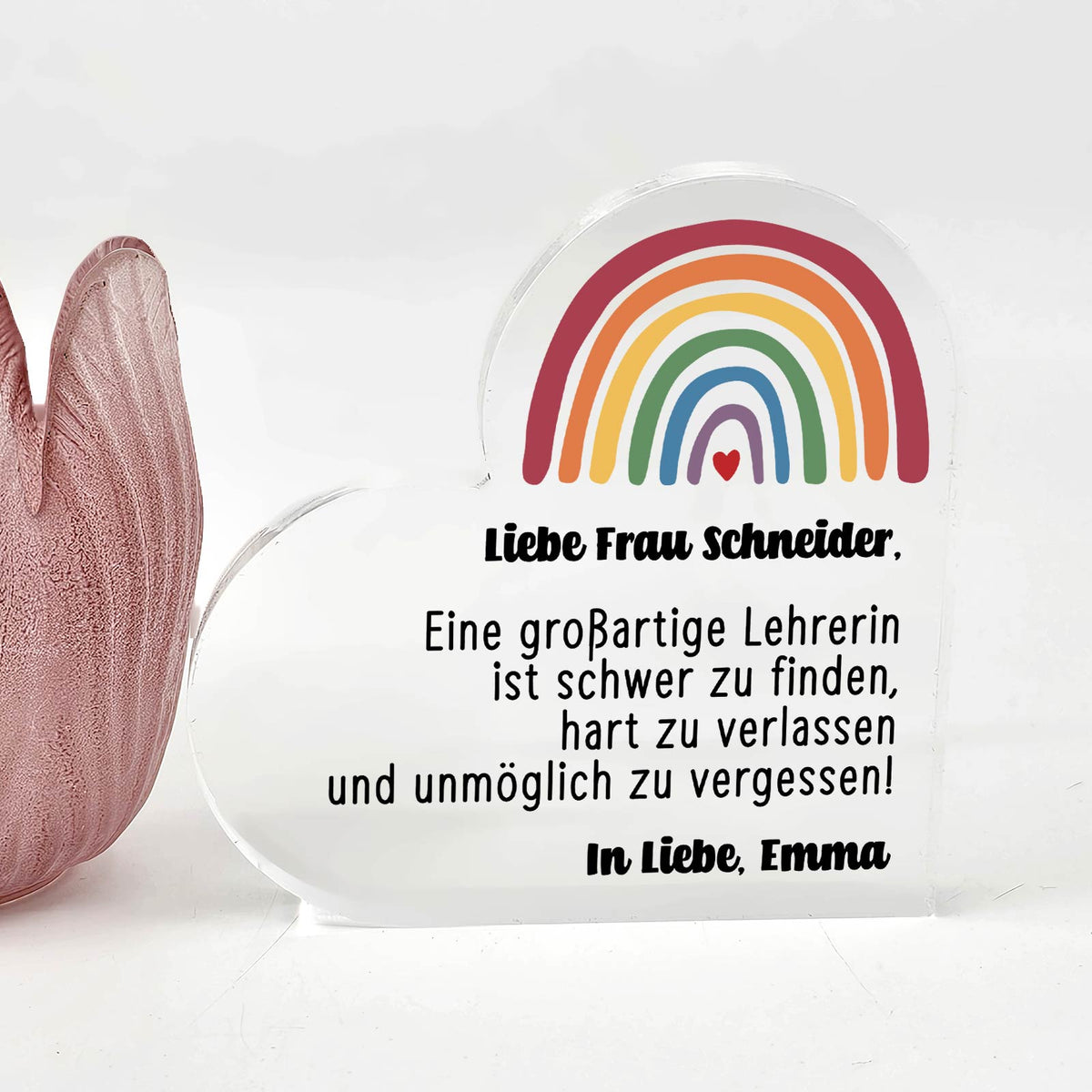 Unmöglich zu vergessen! -  Plexiglasherz