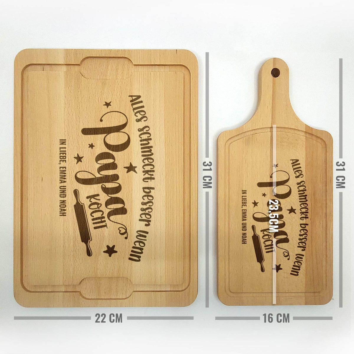 Alles schmeckt besser wenn ... Schneidebrett