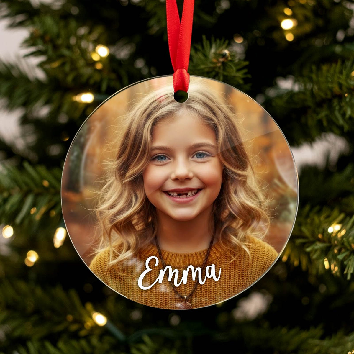 Personalisierte Foto-Weihnachtskugeln