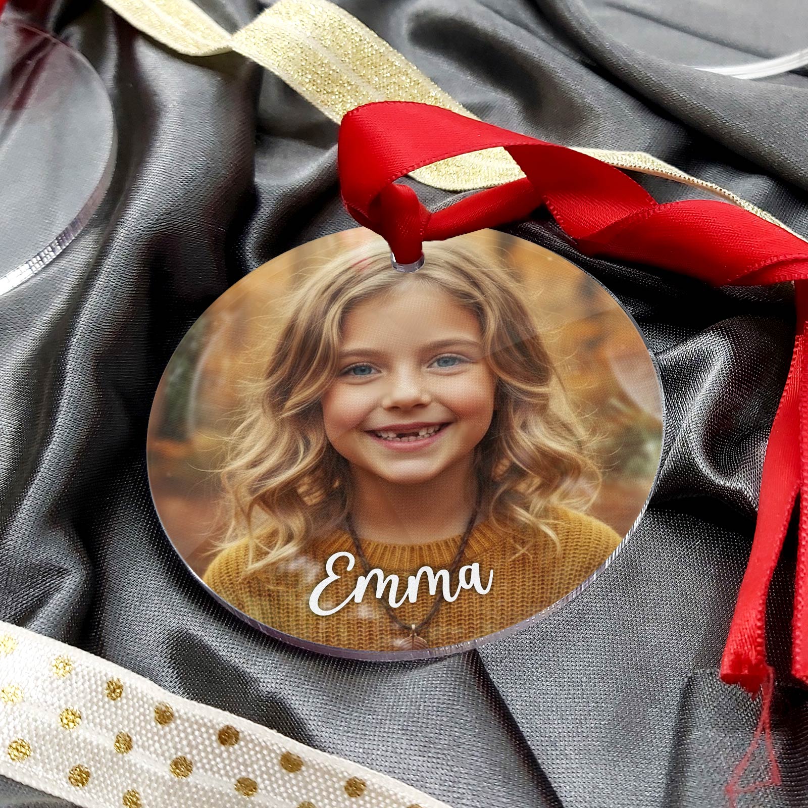 Personalisierte Foto-Weihnachtskugeln