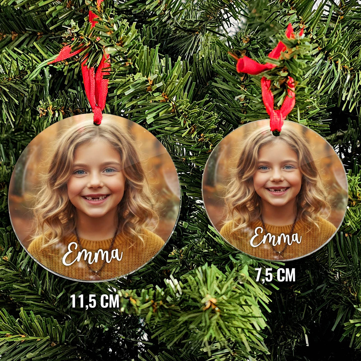 Dein Pferd als Foto-Weihnachtskugel