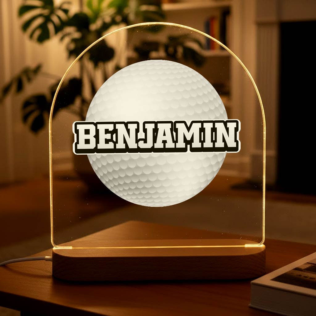 Golf-Lampe mit eigenem Namen!