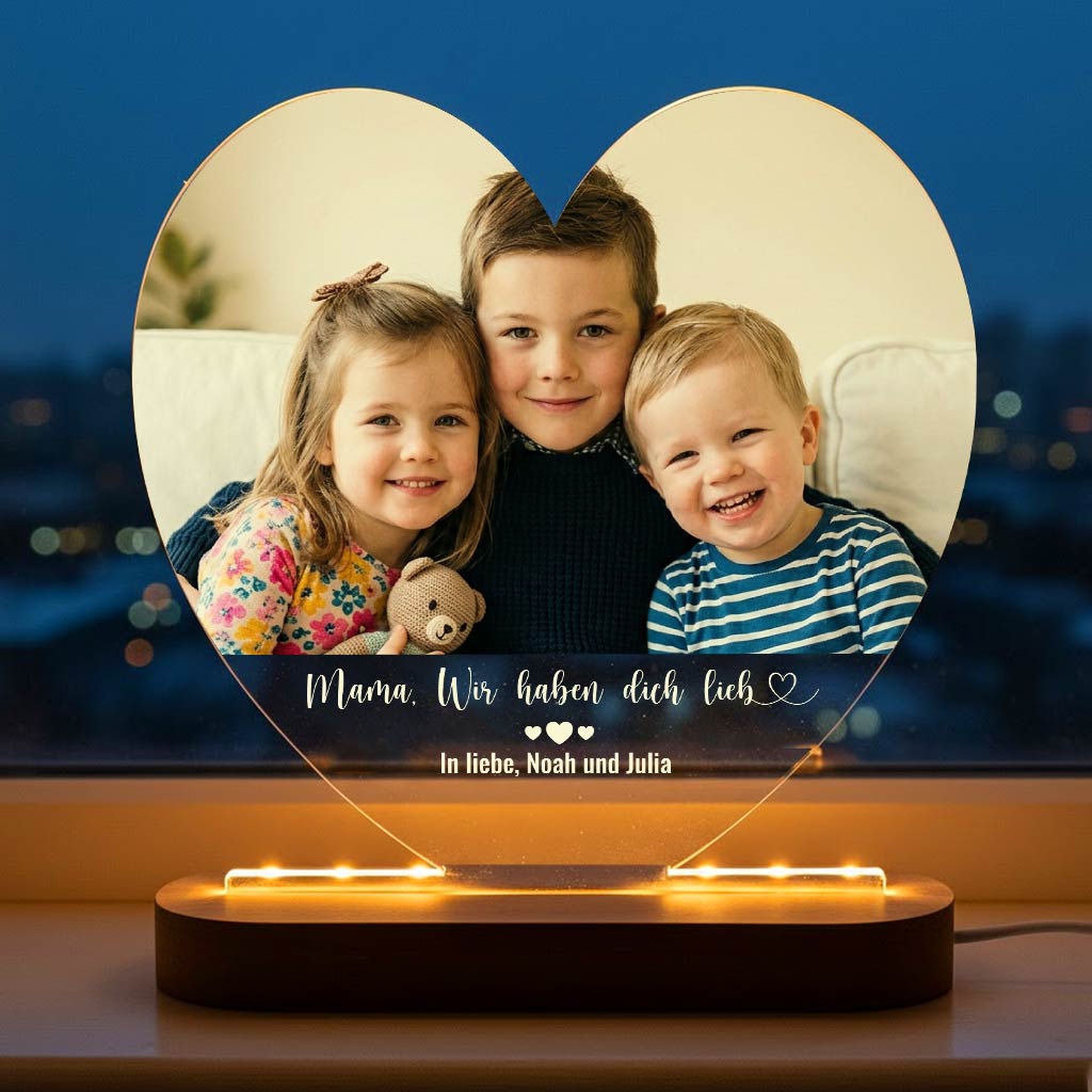Wir haben dich lieb – Fotolampe