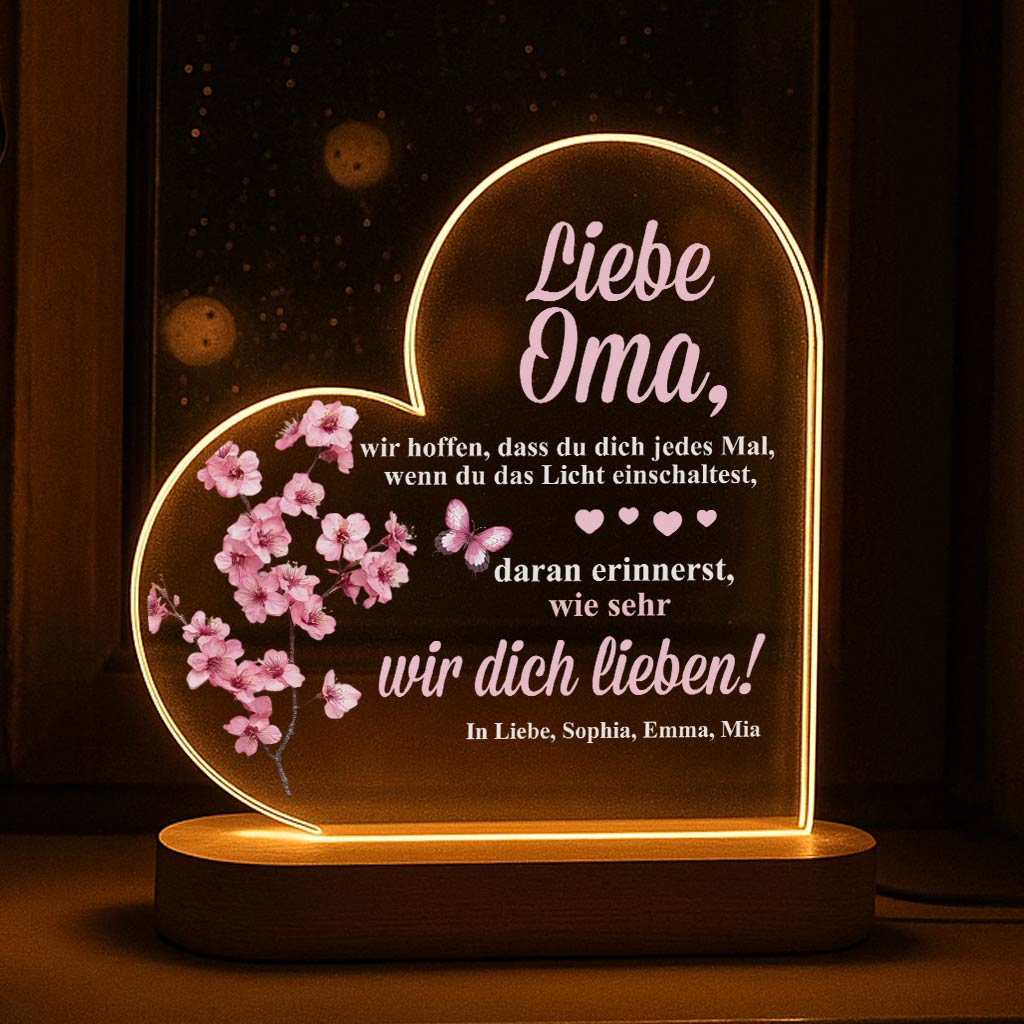 Erinnerungslicht für Oma