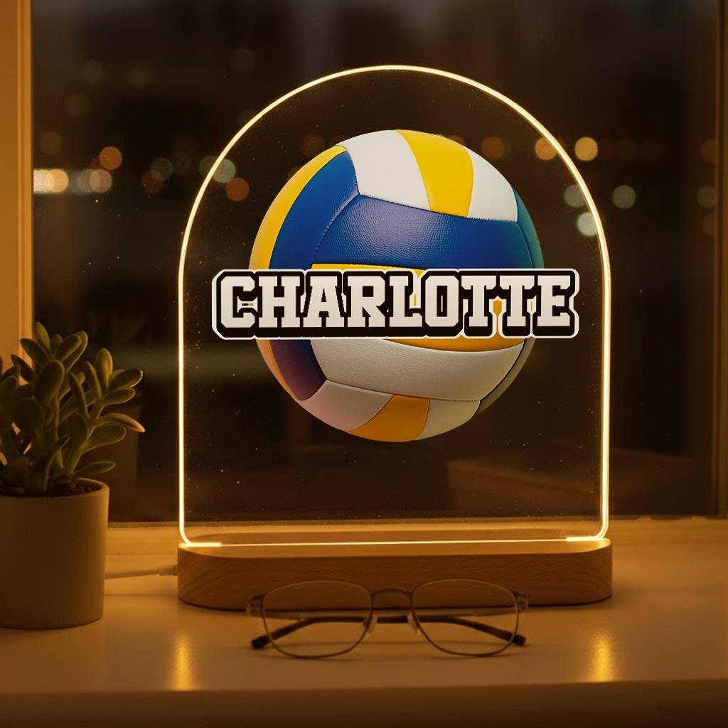 Volleyball-Lampe mit eigenem Namen!