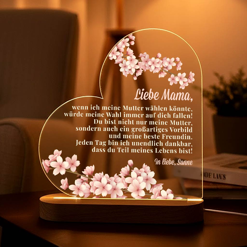 Ich würde immer dich wählen - LED-Lampe