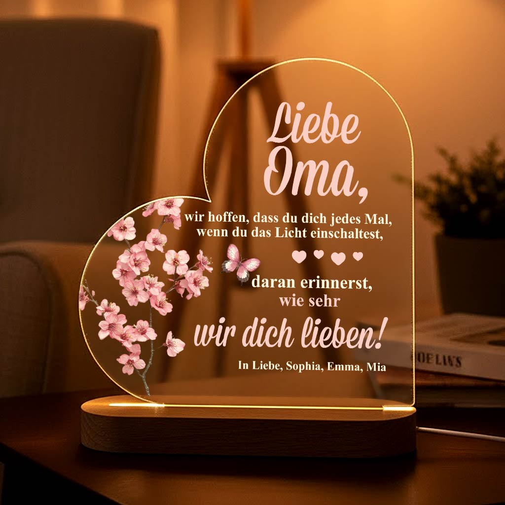 Erinnerungslicht für Oma