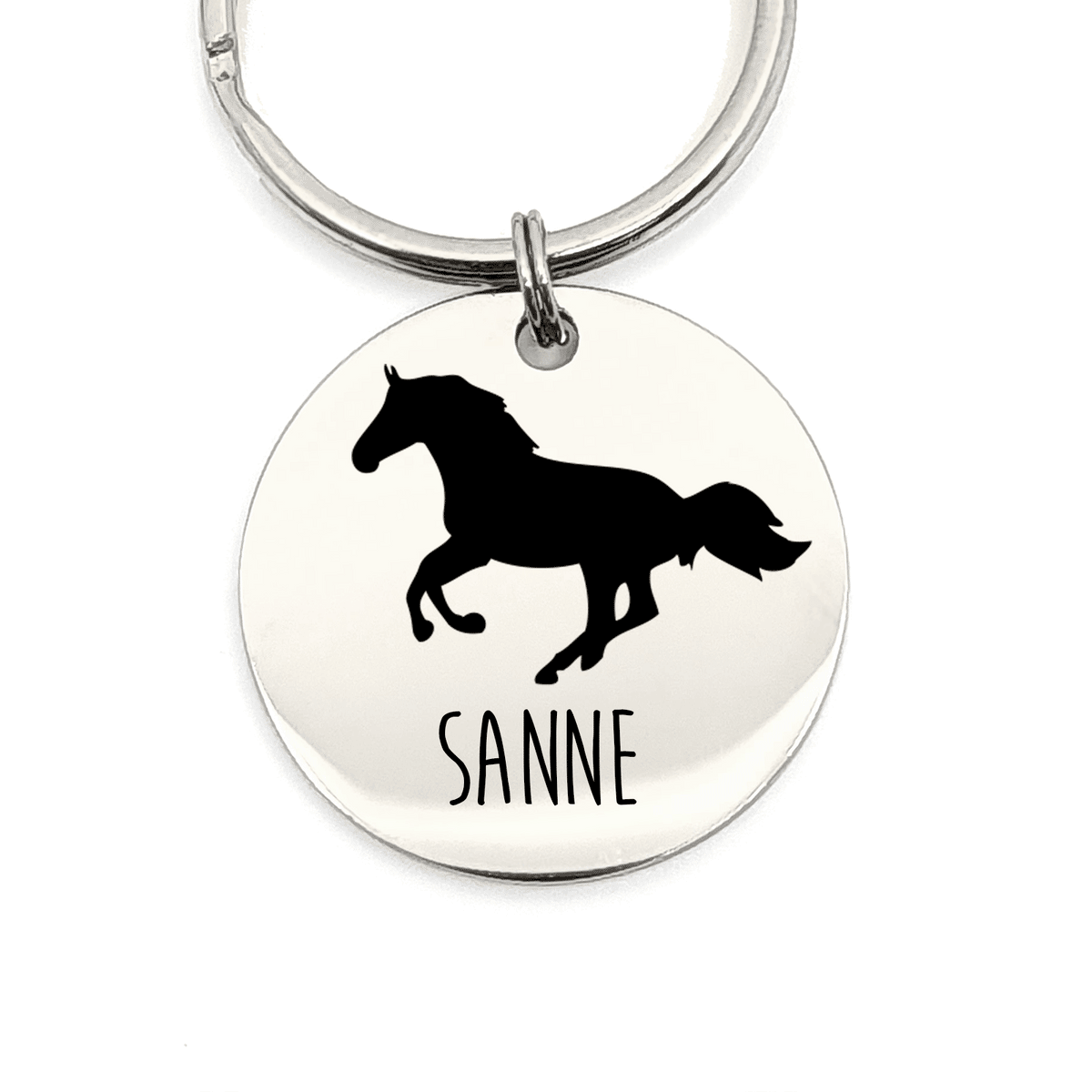 Name-mit-Pferd-Schlüsselanhänger