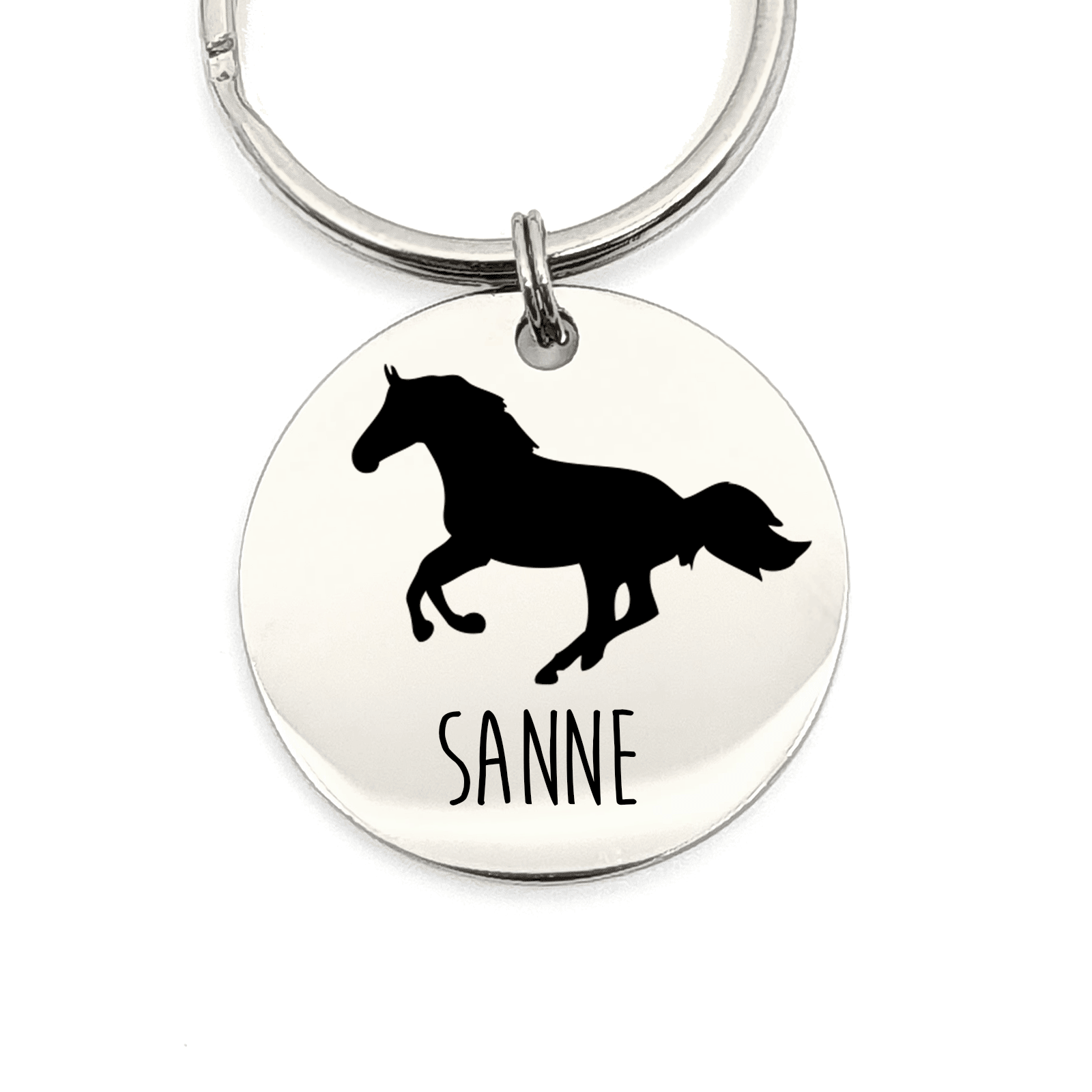 Name-mit-Pferd-Schlüsselanhänger