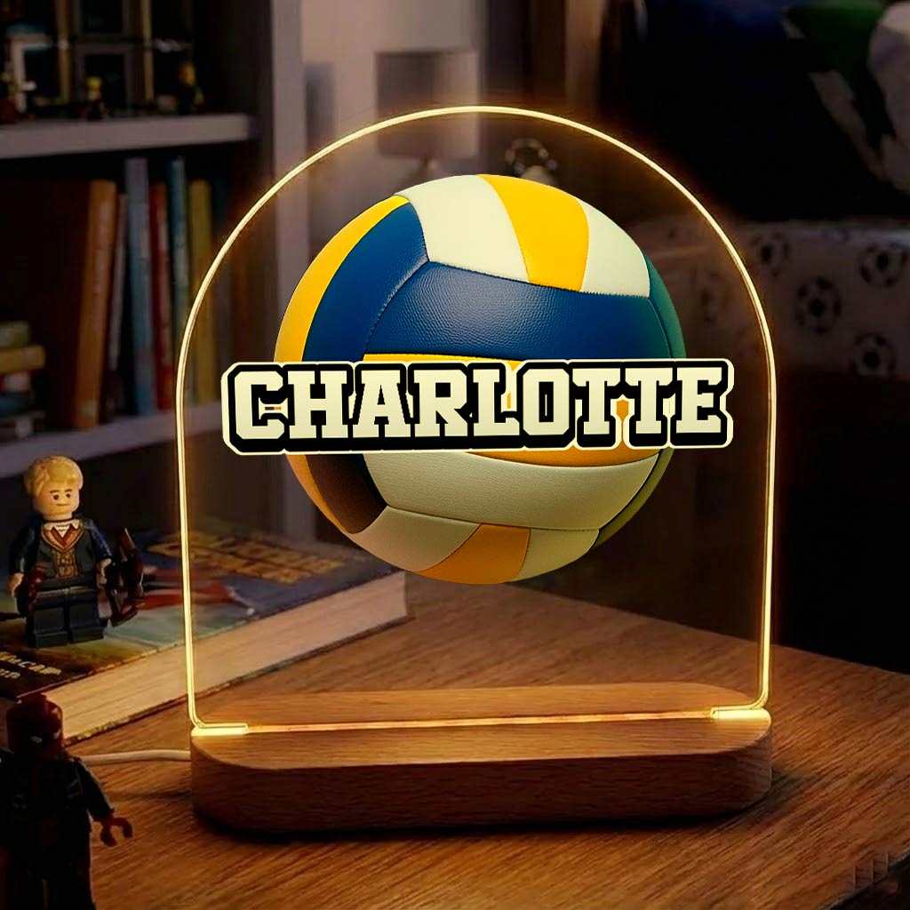 Volleyball-Lampe mit eigenem Namen!