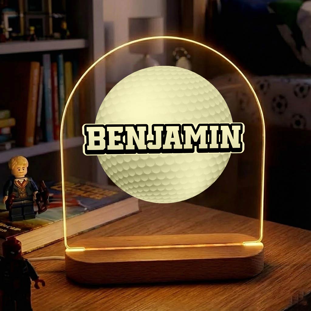Golf-Lampe mit eigenem Namen!