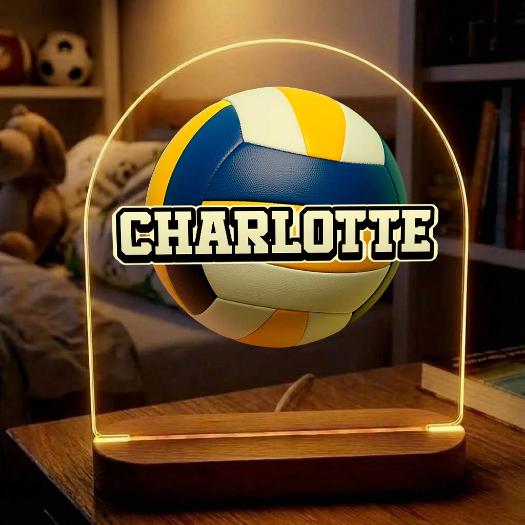Volleyball-Lampe mit eigenem Namen!