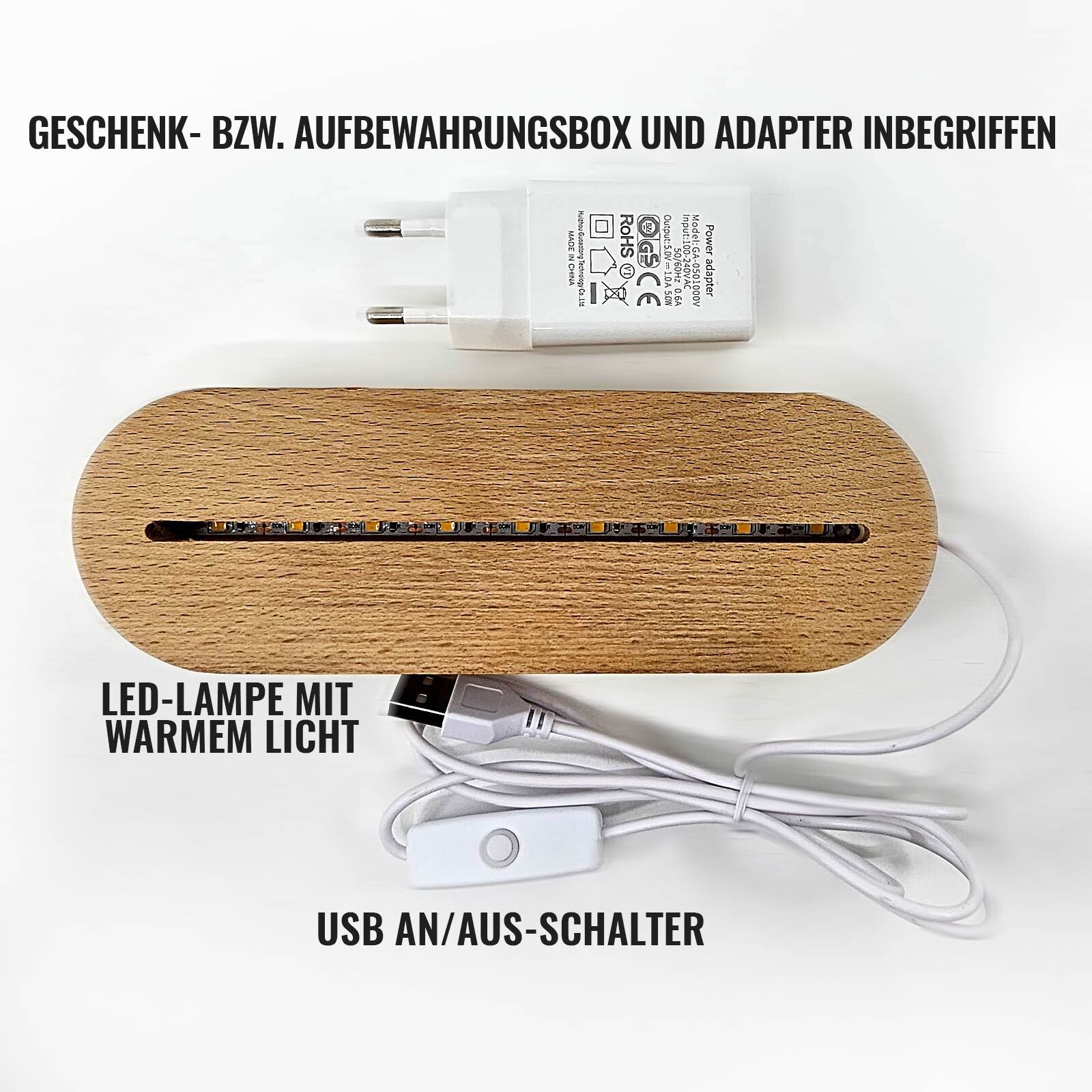Wir haben dich lieb – Fotolampe