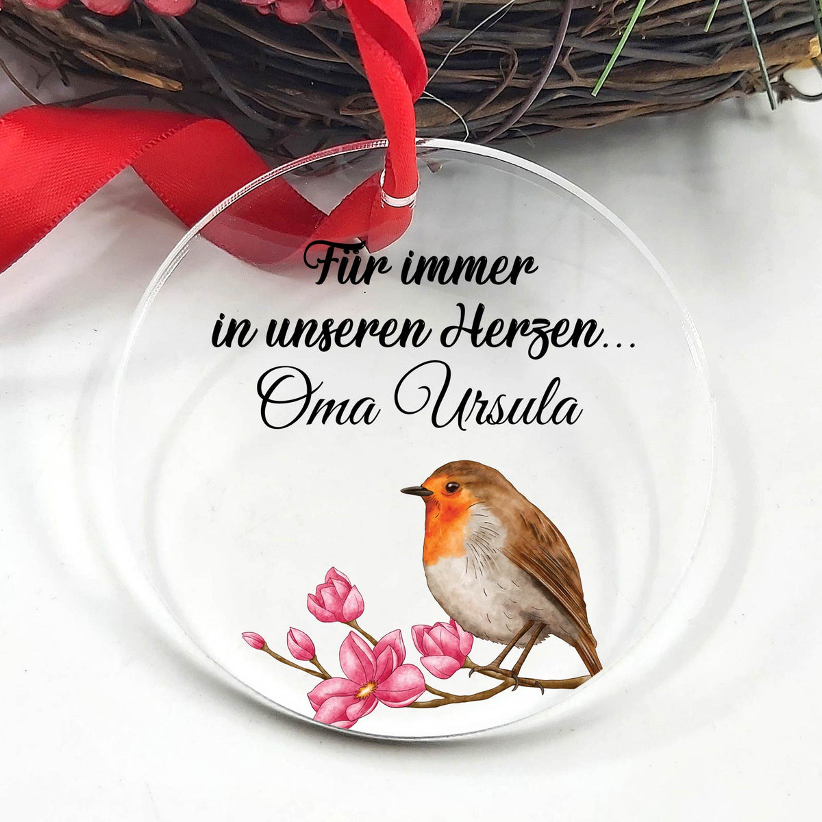 Für immer in unseren Herzen - gedenk-Weihnachtsdeko