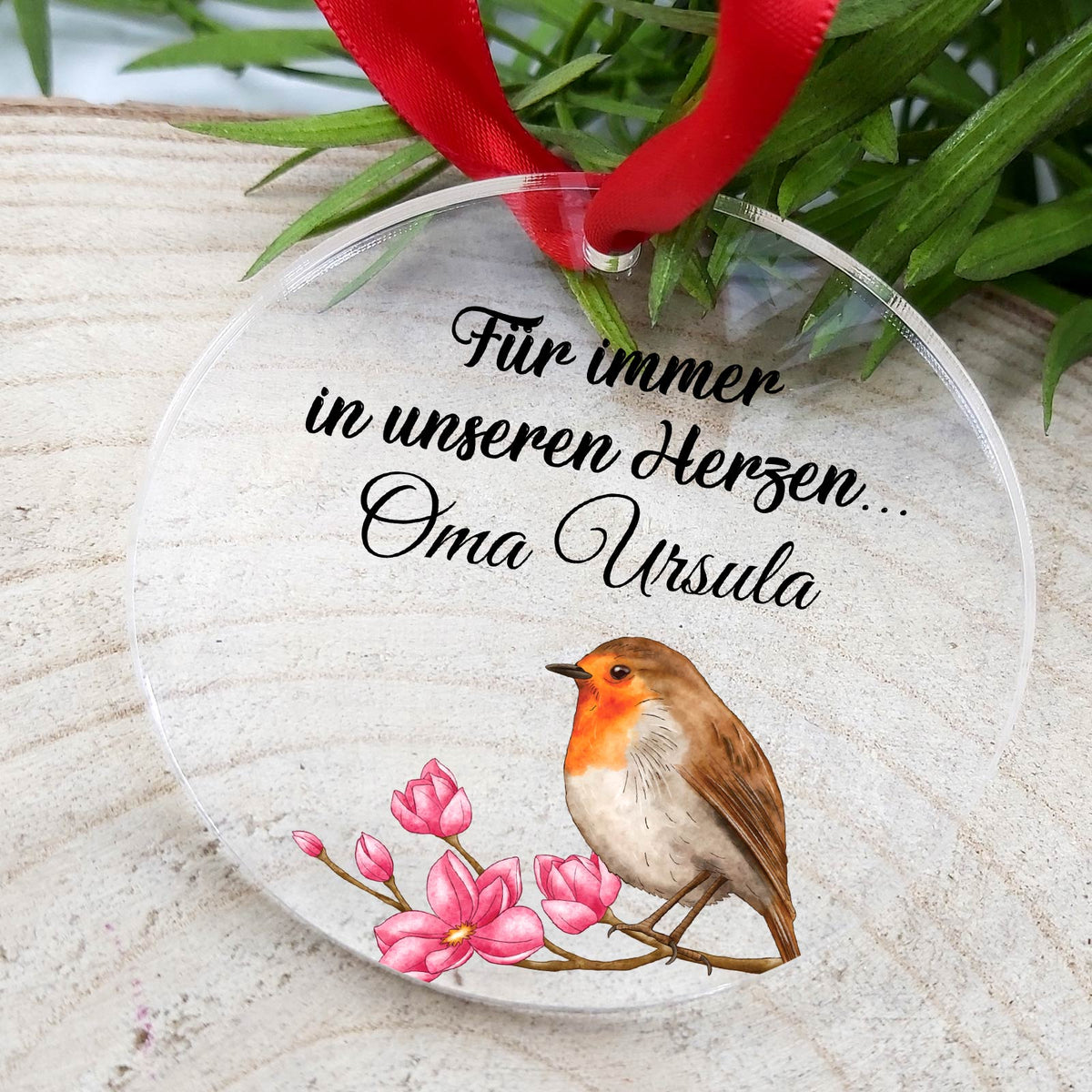 Für immer in unseren Herzen - gedenk-Weihnachtsdeko