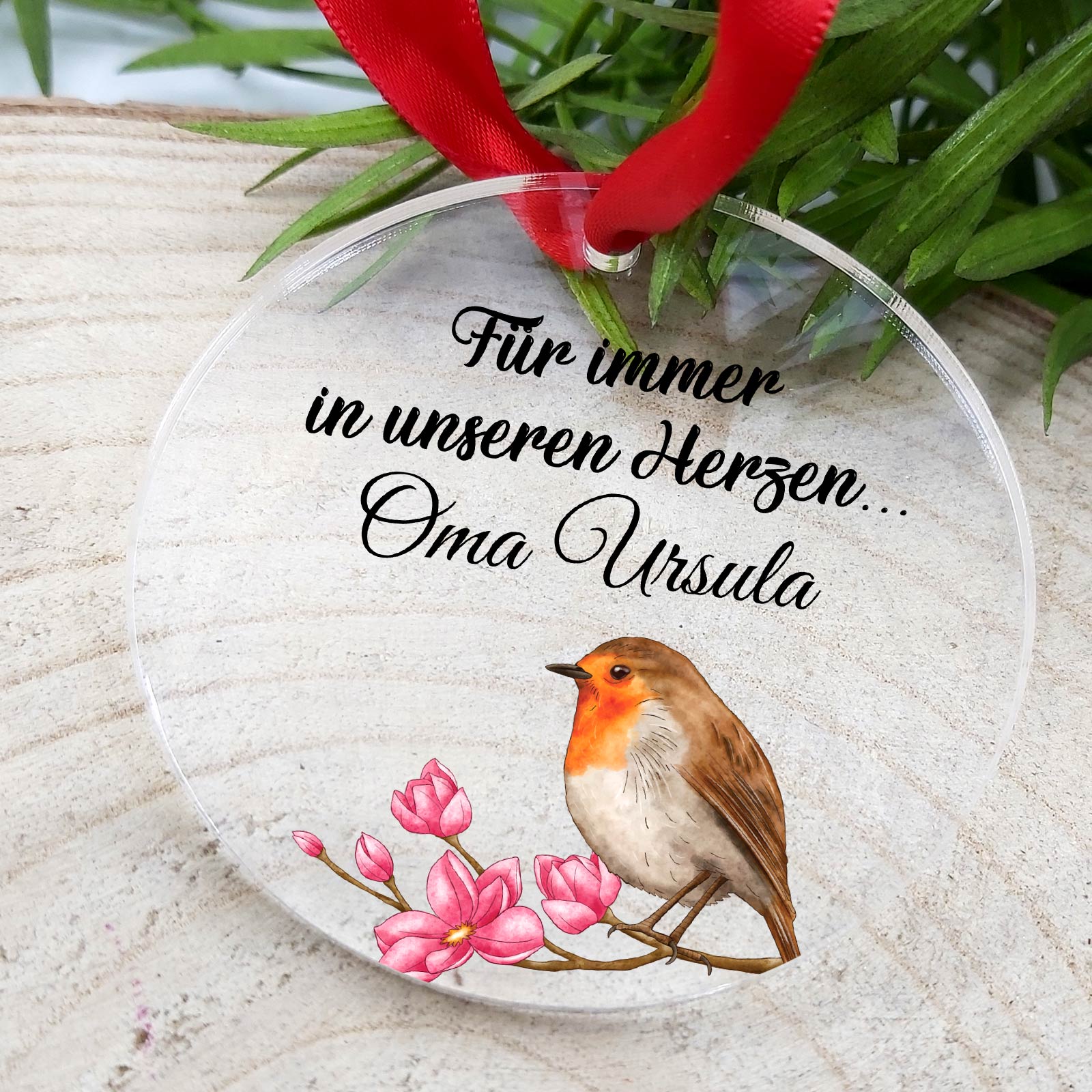 Für immer in unseren Herzen - gedenk-Weihnachtsdeko