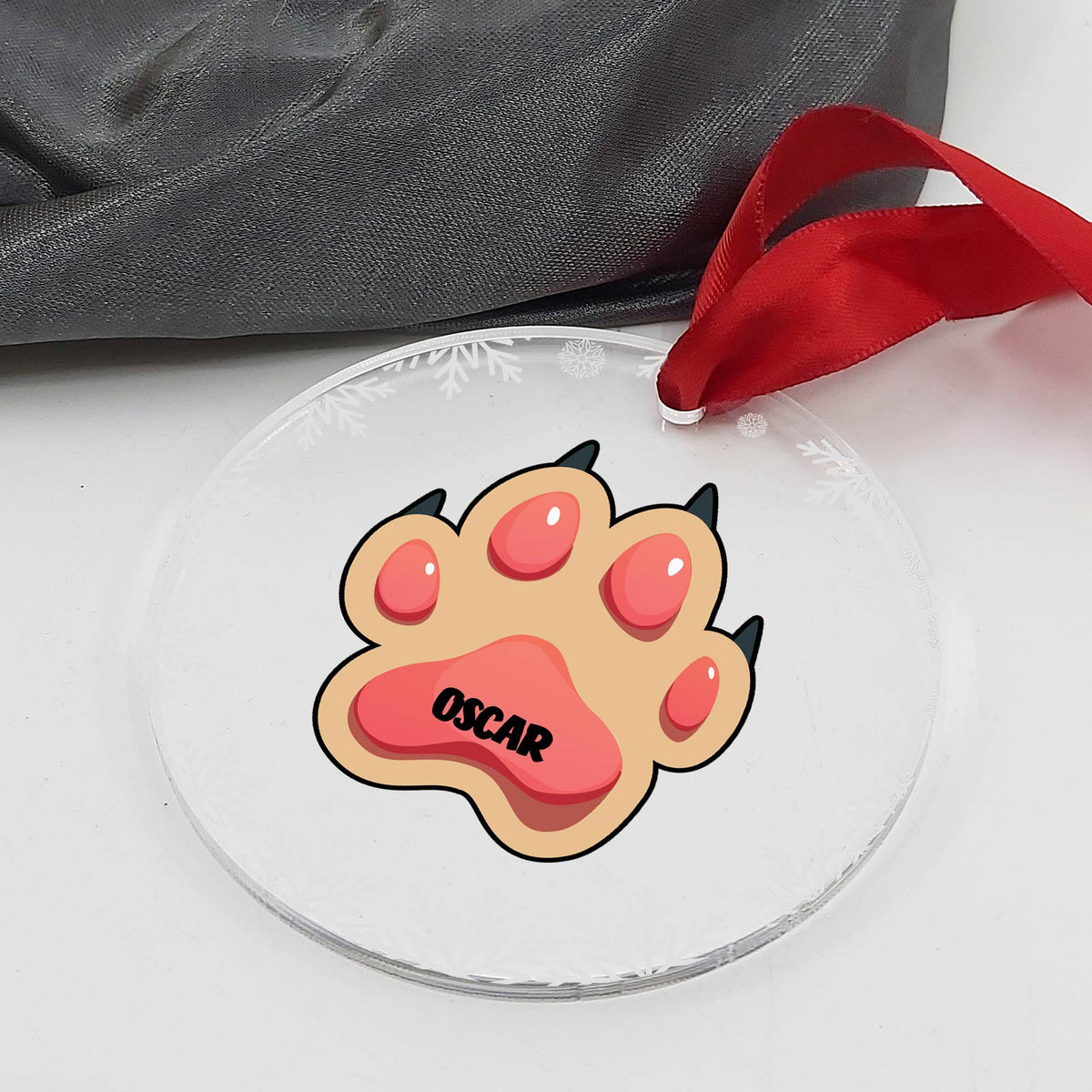 Weihnachtsdeko mit Tatzn und eingraviertem Namen